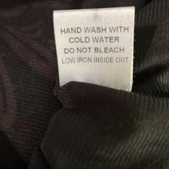 Sheer Colorful Print Dress V Neck and Back Tie - Picture 6 of 10